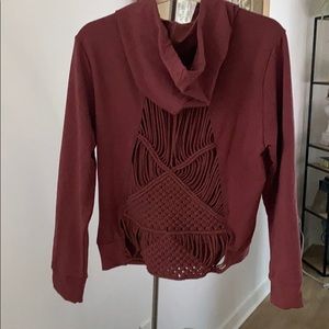 Carbon 38 Back Cutout Hoodie